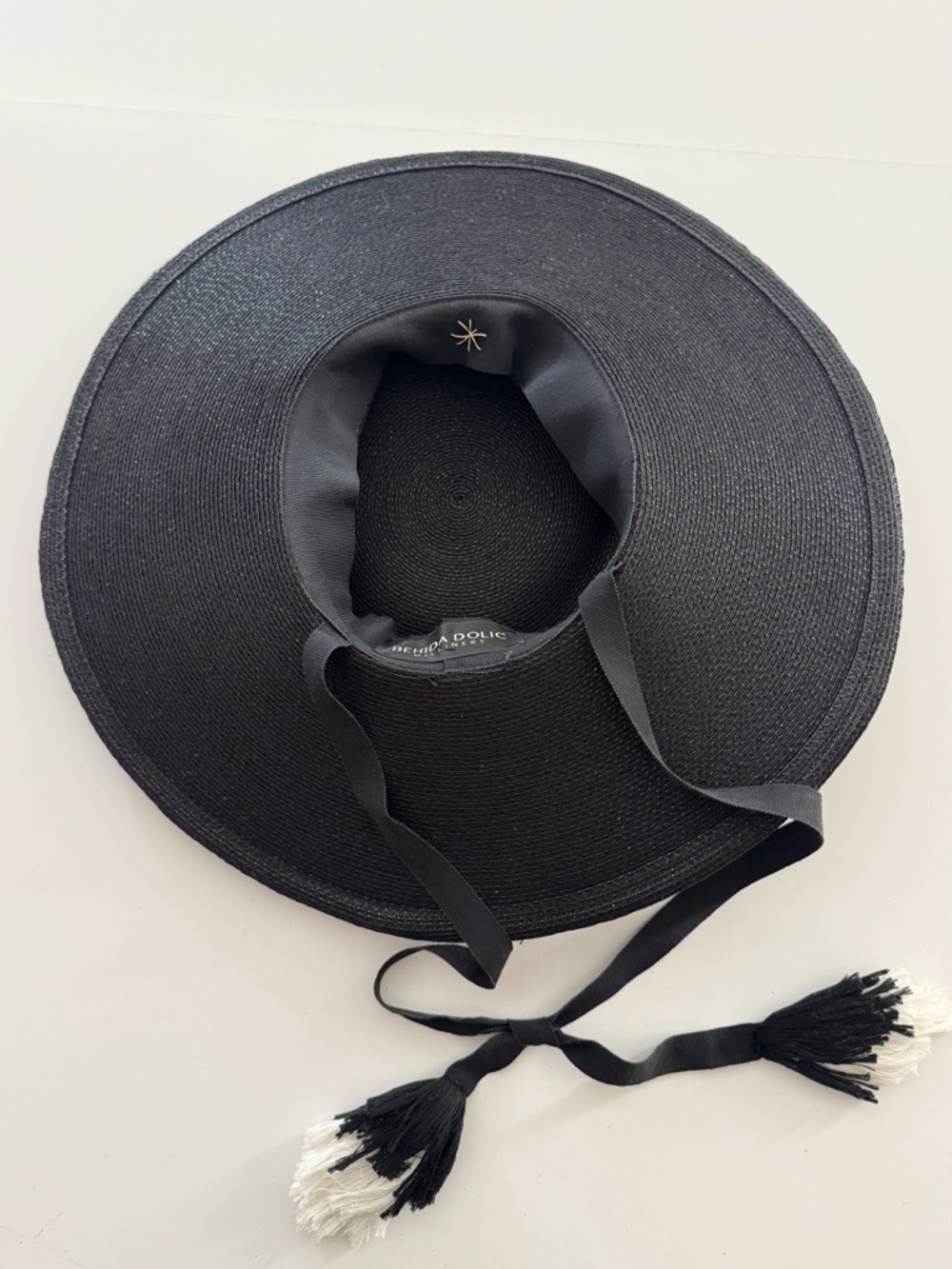 Behida Dolić Millinery Black Straw Hat - Picture 4 of 5